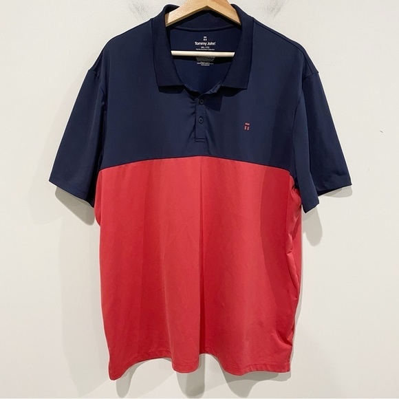 TOMMY JOHN The Go Anywhere Untucked Polo Shirt Golf Athleisure Active Size 2XL - Picture 7 of 7